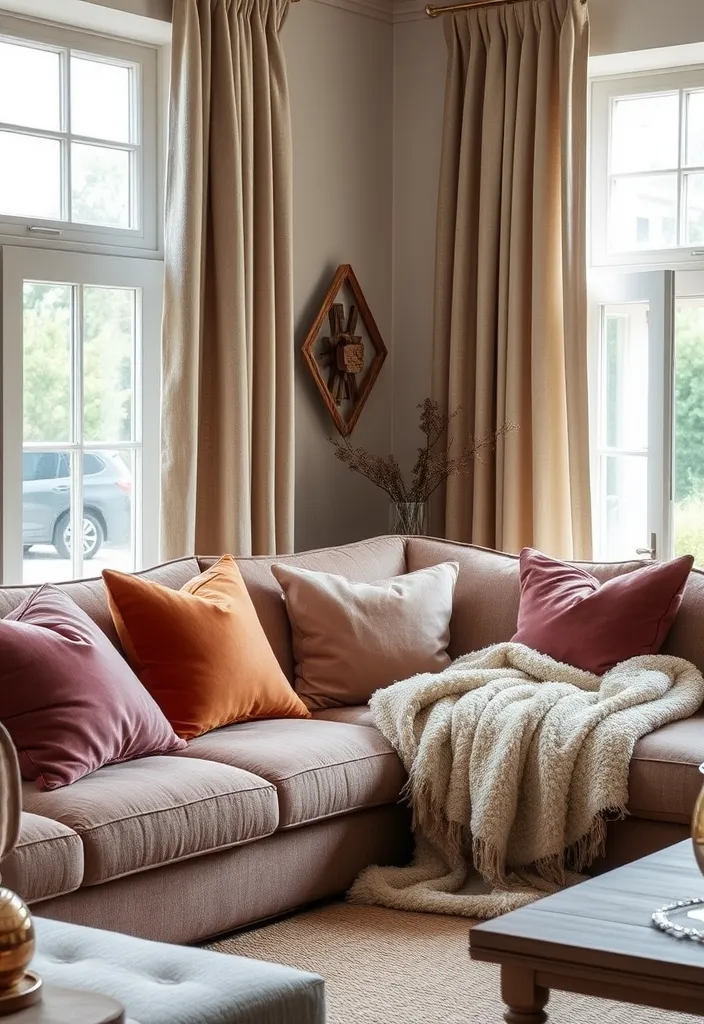 21 Cozy Modern Farmhouse Living Room Ideas You'll Want to Copy! - 14. Opt for Cozy Fabrics