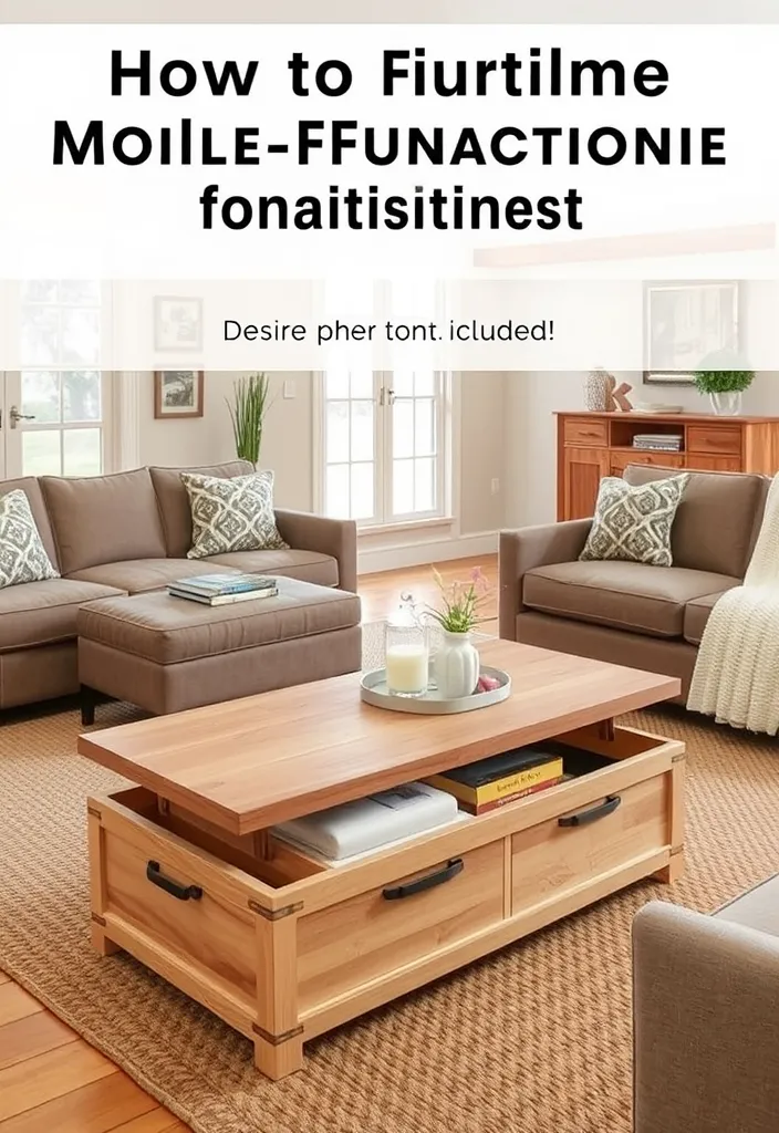 21 Cozy Modern Farmhouse Living Room Ideas You'll Want to Copy! - 15. Choose Multi-Functional Furniture