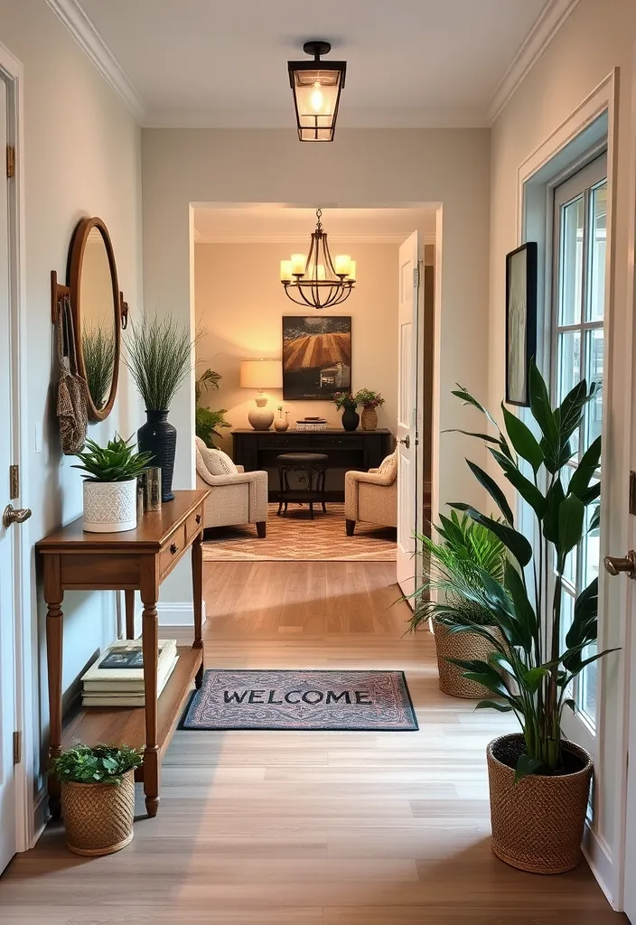 21 Cozy Modern Farmhouse Living Room Ideas You'll Want to Copy! - 19. Create a Warm Entryway