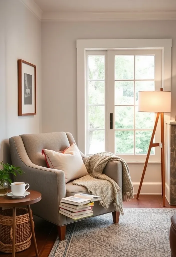 21 Cozy Modern Farmhouse Living Room Ideas You'll Want to Copy! - 9. Create a Reading Nook