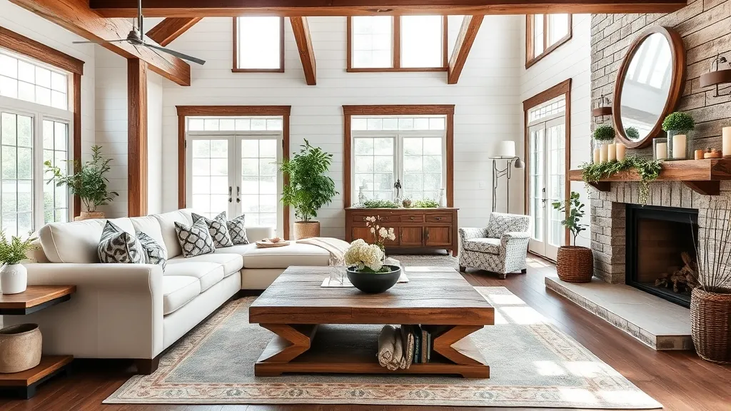 21 Cozy Modern Farmhouse Living Room Ideas You'll Want to Copy!