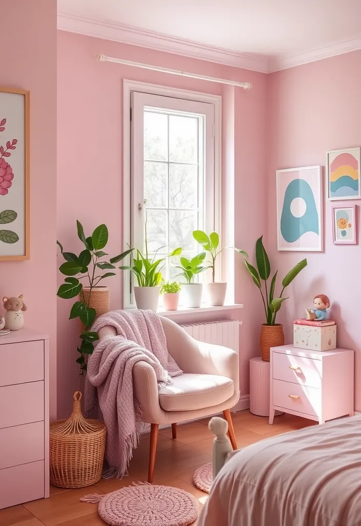 21 Dusty Pink Bedroom Ideas That Will Make You Swoon! - 3. Pastel Decor Accents