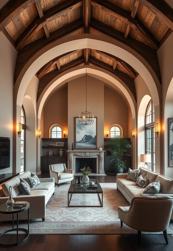 21 Old Money Living Room Ideas That Will Elevate Your Space to Luxury! - 18. Unique Architectural Features
