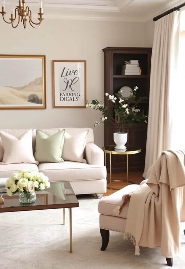 21 Old Money Living Room Ideas That Will Elevate Your Space to Luxury! - 20. Seasonal Decor