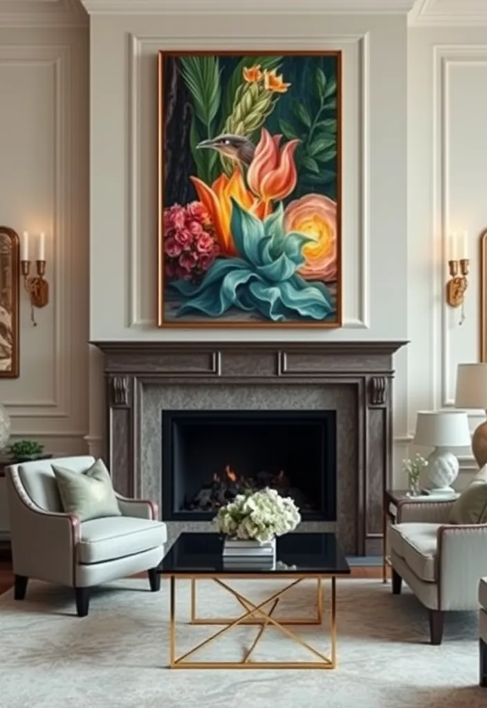 21 Old Money Living Room Ideas That Will Elevate Your Space to Luxury! - 21. Customized Artwork