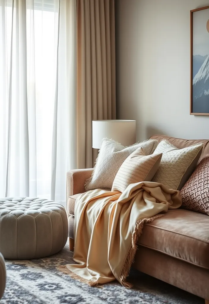 21 Old Money Living Room Ideas That Will Elevate Your Space to Luxury! - 3. Luxurious Textiles