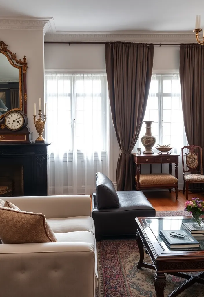 21 Old Money Living Room Ideas That Will Elevate Your Space to Luxury! - 6. Antique Accents