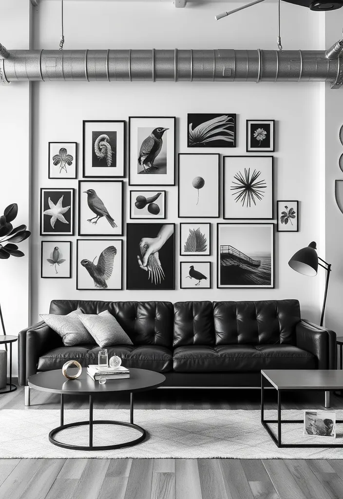 21 Poster Wall Aesthetic Ideas That'll Transform Your Space Instantly! - 10. Monochrome Aesthetic