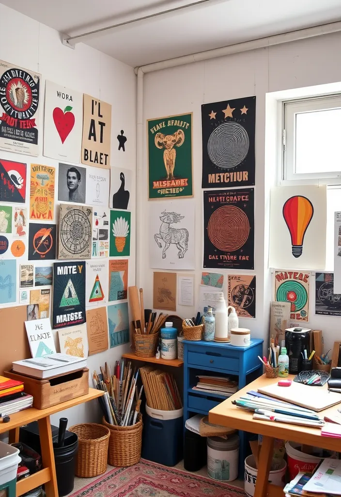 21 Poster Wall Aesthetic Ideas That'll Transform Your Space Instantly! - 21. DIY Art and Prints