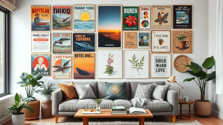 21 Poster Wall Aesthetic Ideas That'll Transform Your Space Instantly!