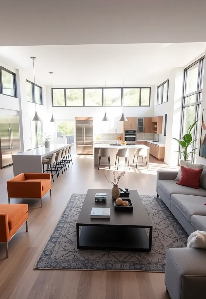 21 Simple House Design Ideas That Will Transform Your Space! - 1. Open Floor Plan