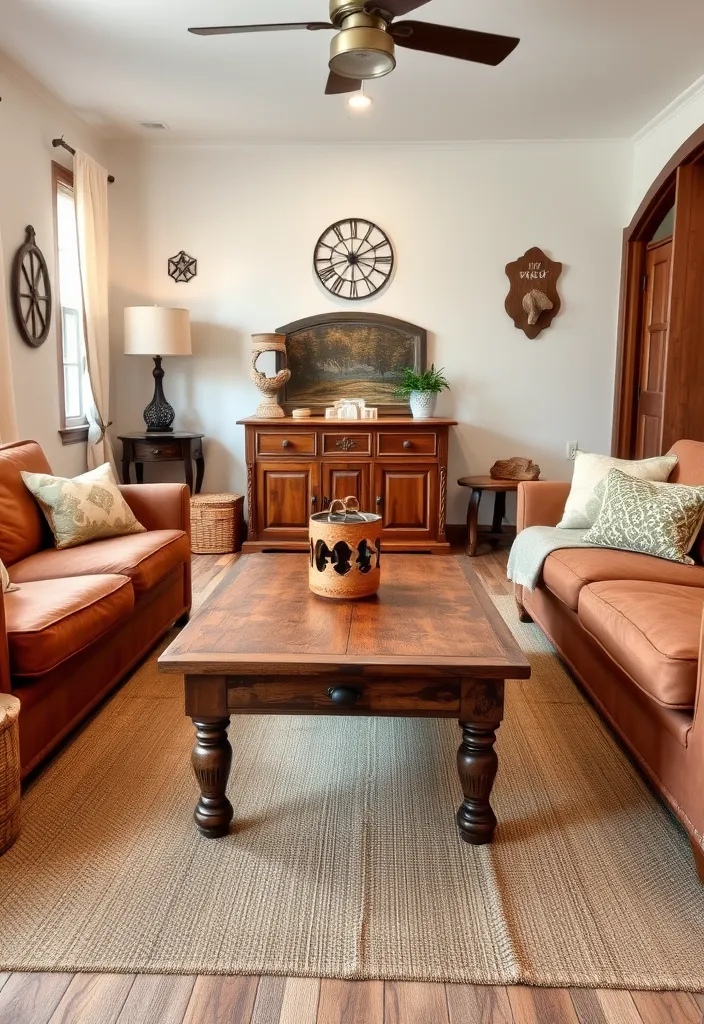21 Small Western Living Room Ideas You’ll Want to Steal Right Now! - 7. Create a Focal Point