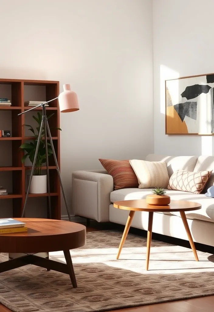 21 Stunning Lamps Living Room Ideas That Will Transform Your Space! - 1. Mid-Century Modern Marvels