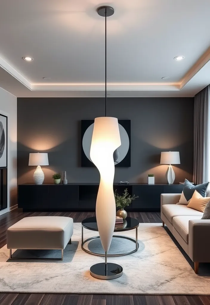 21 Stunning Lamps Living Room Ideas That Will Transform Your Space! - 19. Unique Silhouettes