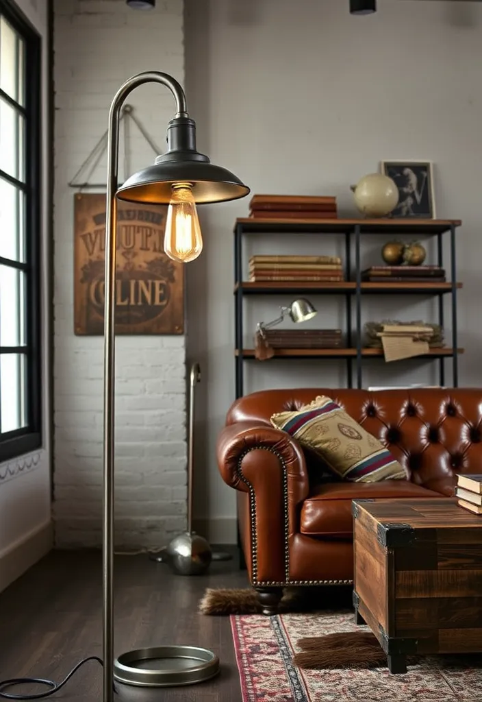 21 Stunning Lamps Living Room Ideas That Will Transform Your Space! - 2. Industrial Chic