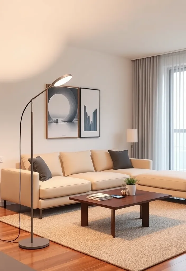 21 Stunning Lamps Living Room Ideas That Will Transform Your Space! - 6. Smart Lighting Solutions