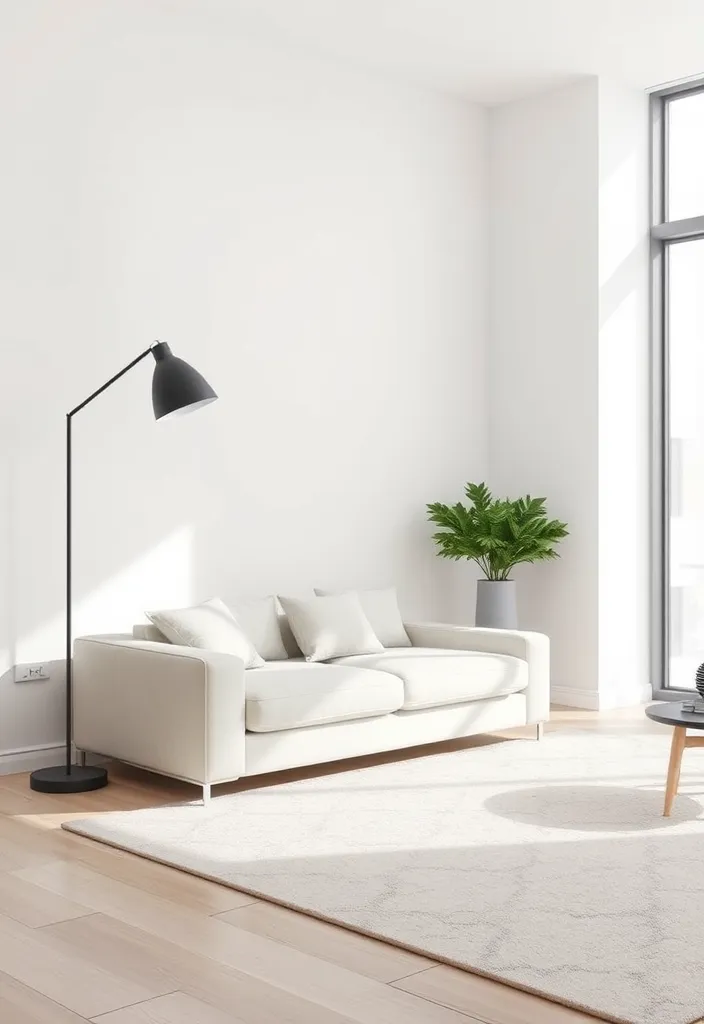 21 Stunning Lamps Living Room Ideas That Will Transform Your Space! - 8. Minimalist Magic