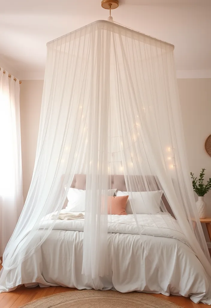 22 Boho Chic Bedroom Ideas That'll Make You Feel Like You're in a Dream! - 10. Artistic Bed Canopies