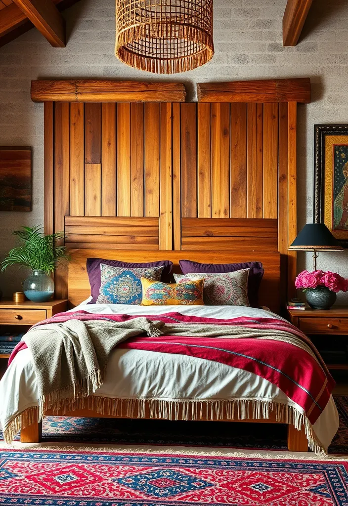 22 Boho Chic Bedroom Ideas That'll Make You Feel Like You're in a Dream! - 12. Unique Headboards