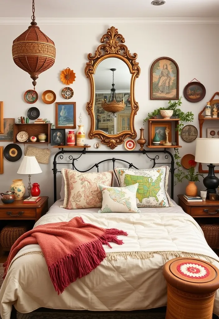 22 Boho Chic Bedroom Ideas That'll Make You Feel Like You're in a Dream! - 13. Whimsical Decorative Pieces