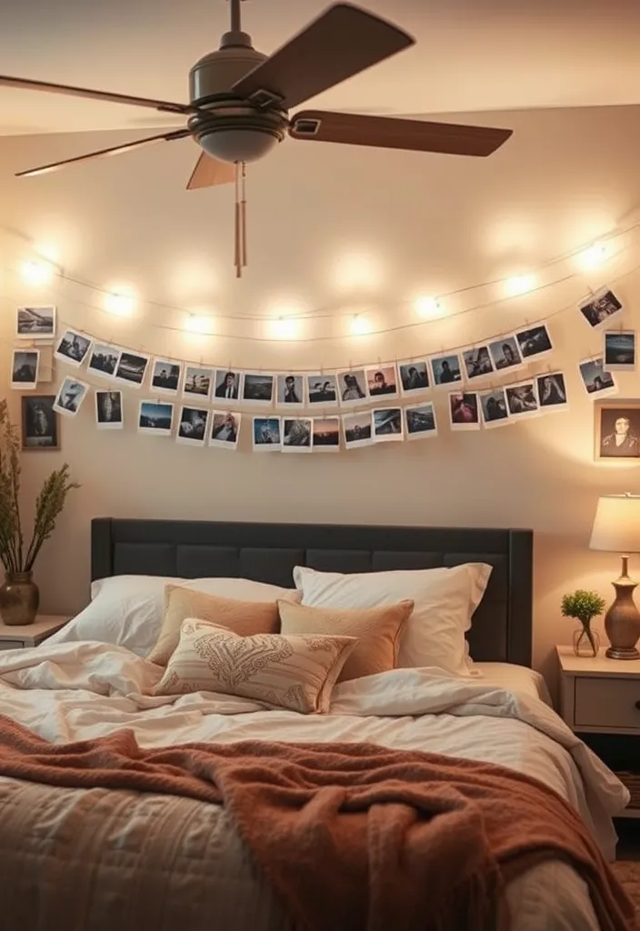 22 Boho Chic Bedroom Ideas That'll Make You Feel Like You're in a Dream! - 18. Personal Touches with Photos