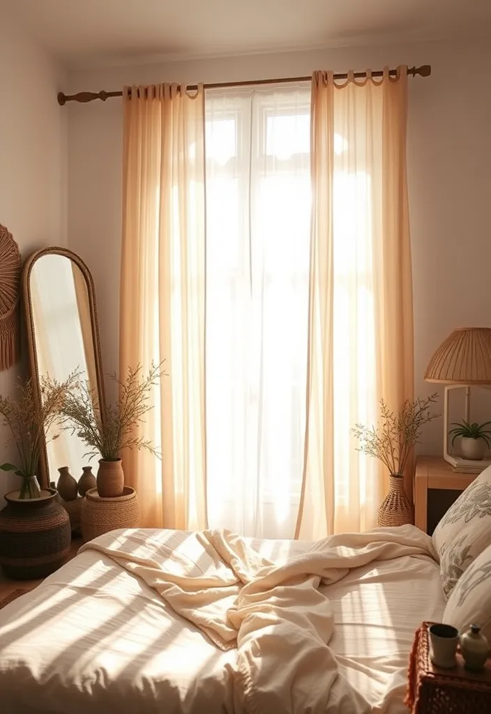 22 Boho Chic Bedroom Ideas That'll Make You Feel Like You're in a Dream! - 19. Utilize Natural Light