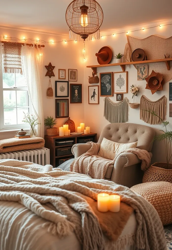 22 Boho Chic Bedroom Ideas That'll Make You Feel Like You're in a Dream! - 22. Curate a Cozy Atmosphere