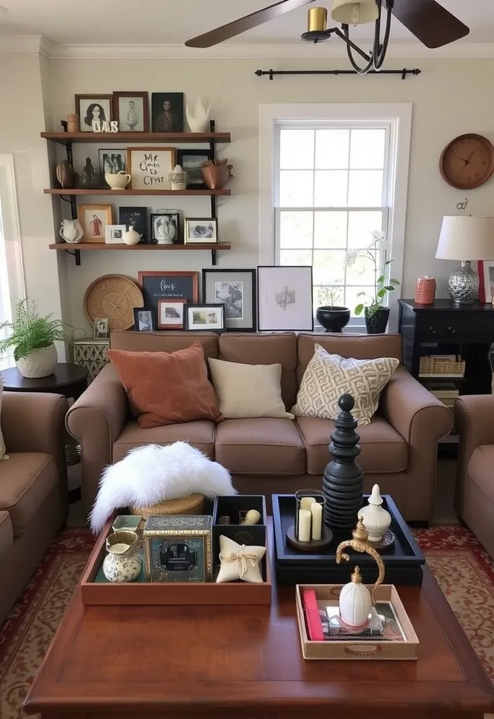 22 Cozy Cottage Living Room Ideas That'll Make You Feel Right at Home! - 13. Integrate Personalized Decor