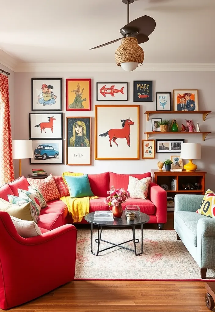 22 Cozy Cottage Living Room Ideas That'll Make You Feel Right at Home! - 20. Add a Touch of Whimsy