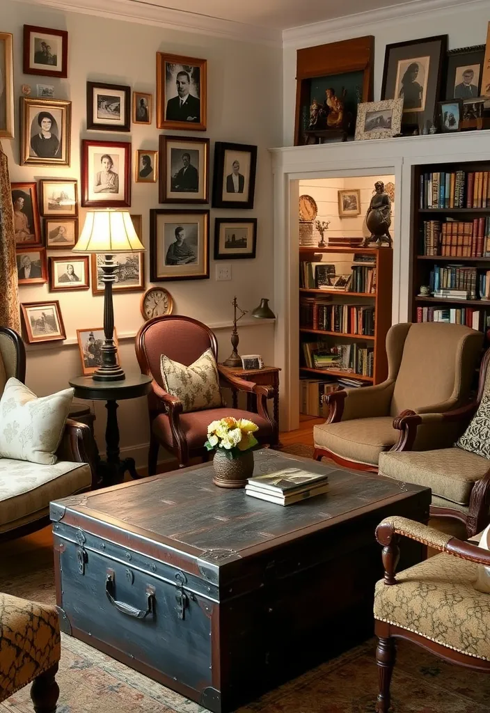 22 Cozy Cottage Living Room Ideas That'll Make You Feel Right at Home! - 3. Add a Touch of Vintage Charm