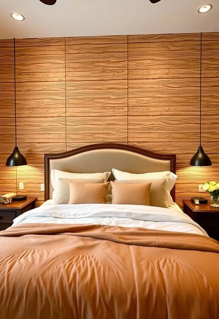 22 Cozy Moody Bedroom Ideas to Create Your Dream Sanctuary (You Won't Believe #15!) - 14. Textured Wall Treatments