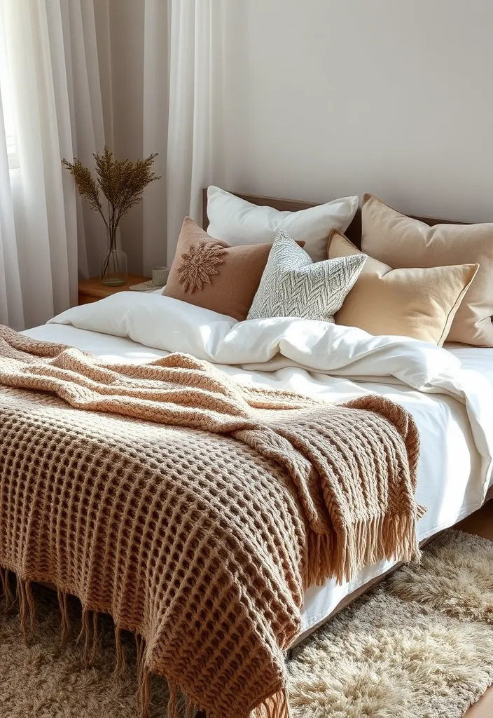 22 Cozy Moody Bedroom Ideas to Create Your Dream Sanctuary (You Won't Believe #15!) - 2. Layered Textures