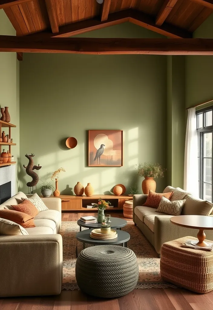 22 Cozy Traditional Living Room Ideas That'll Make You Want to Curl Up with a Book! - 12. Earthy Color Palettes