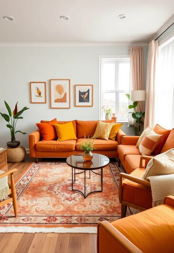 22 Cozy Traditional Living Room Ideas That'll Make You Want to Curl Up with a Book! - 17. Warm Accents