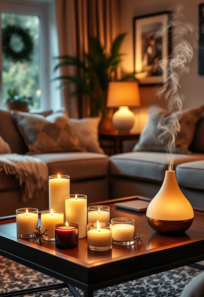 22 Cozy Traditional Living Room Ideas That'll Make You Want to Curl Up with a Book! - 21. Aromatic Elements