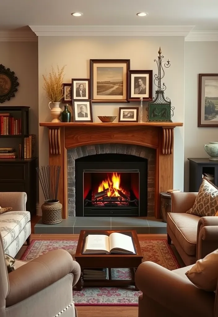 22 Cozy Traditional Living Room Ideas That'll Make You Want to Curl Up with a Book! - 6. Cozy Fireplaces