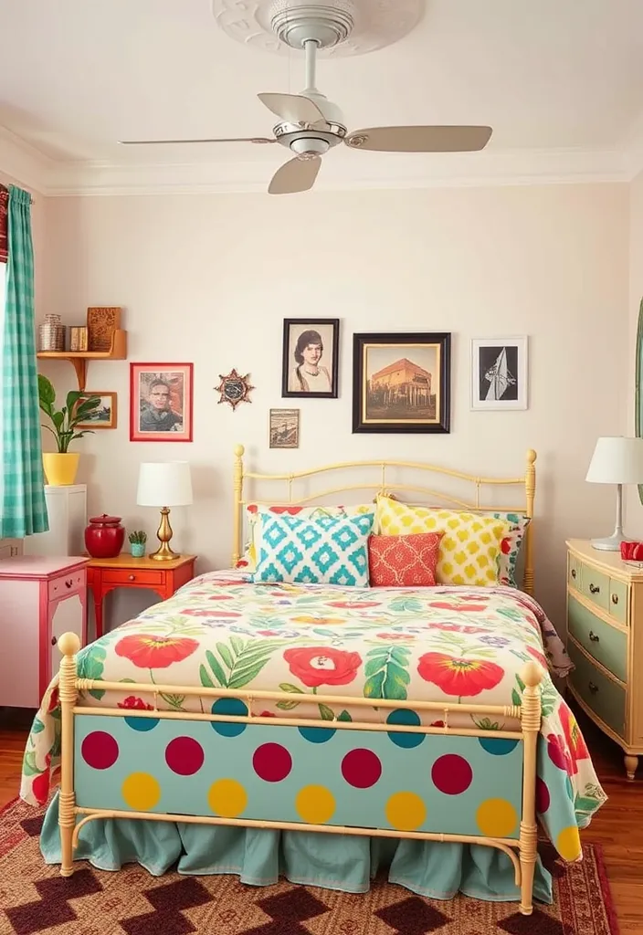 22 Modern Cool Beds Ideas That Will Transform Your Sleep Space into a Dream Retreat! - 13. Retro Vintage Beds
