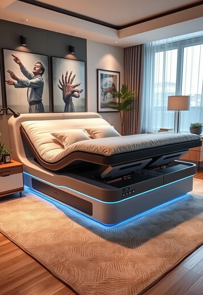 22 Modern Cool Beds Ideas That Will Transform Your Sleep Space into a Dream Retreat! - 18. High-tech Adjustable Beds
