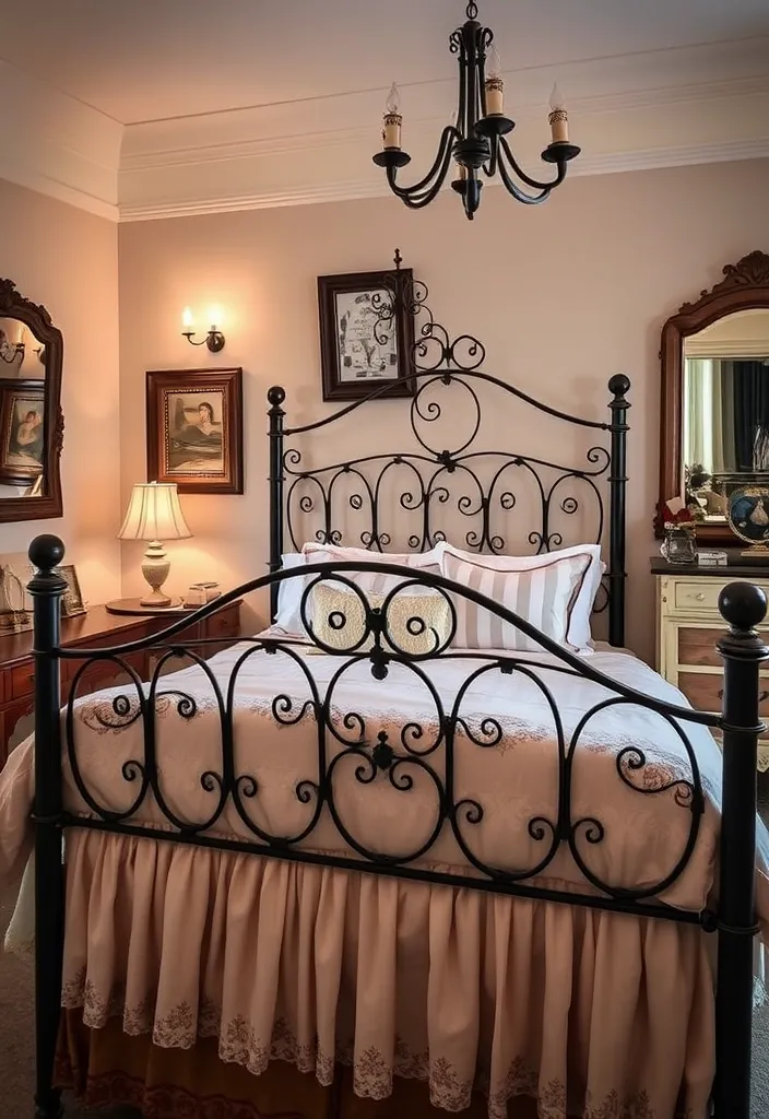 22 Modern Cool Beds Ideas That Will Transform Your Sleep Space into a Dream Retreat! - 22. Vintage Inspired Iron Beds