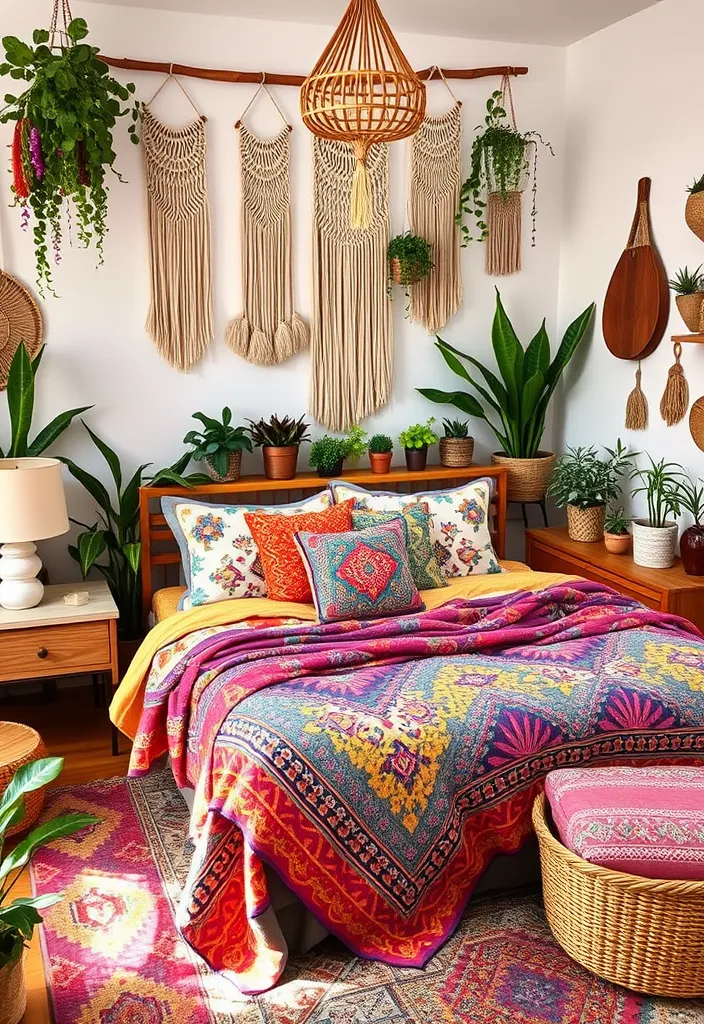 22 Modern Cool Beds Ideas That Will Transform Your Sleep Space into a Dream Retreat! - 6. Bohemian Chic Beds