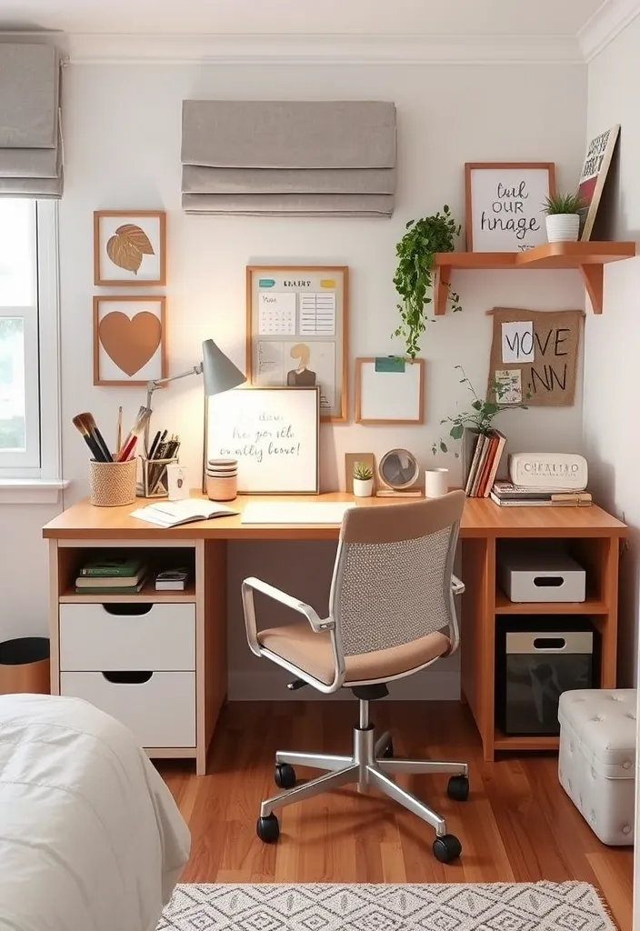 22 Modern Teen Boy Bedroom Ideas That'll Make Him Want to Stay Home! - 17. Personalized Desk Space