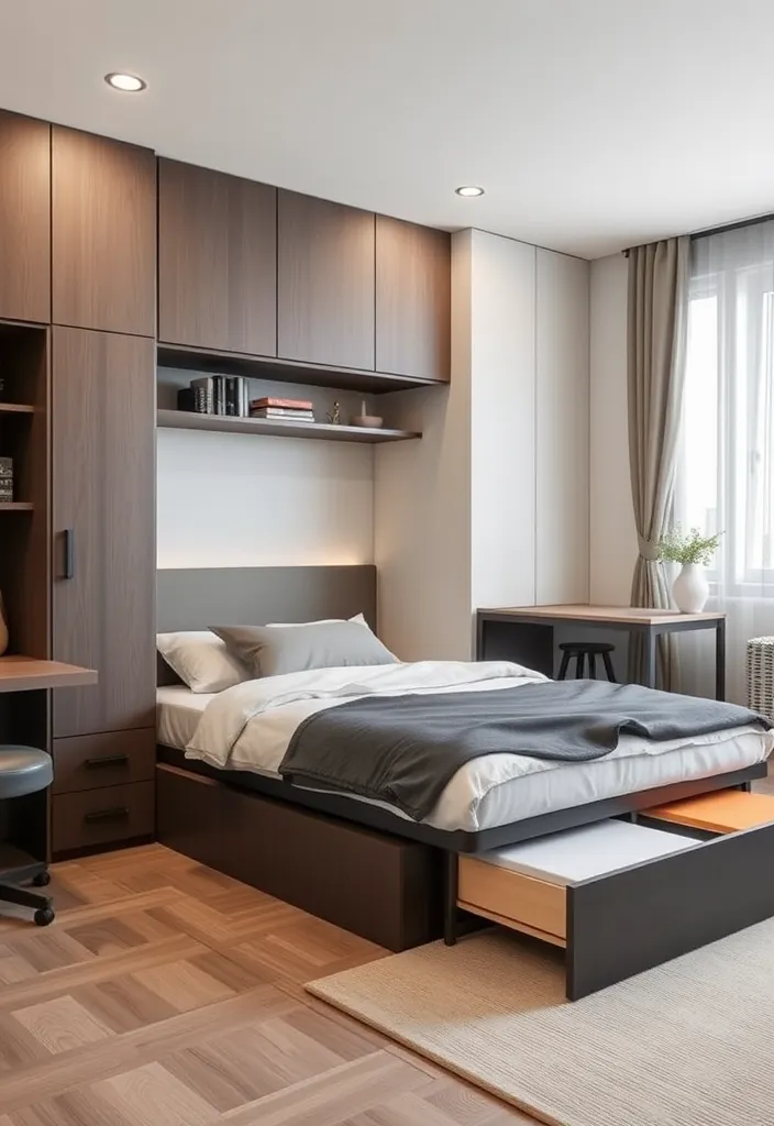 22 Modern Teen Boy Bedroom Ideas That'll Make Him Want to Stay Home! - 18. Multi-Functional Furniture