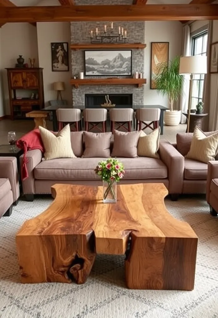 22 Modern Western Living Room Ideas That'll Make You Want to Redecorate Immediately! - 16. Unique Coffee Tables