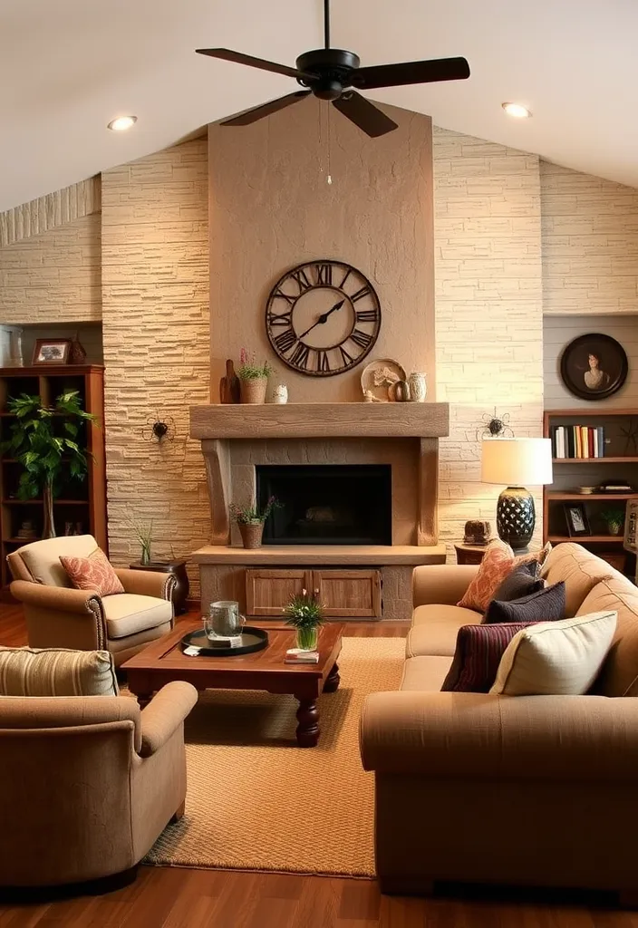 22 Modern Western Living Room Ideas That'll Make You Want to Redecorate Immediately! - 18. Textured Wall Treatments