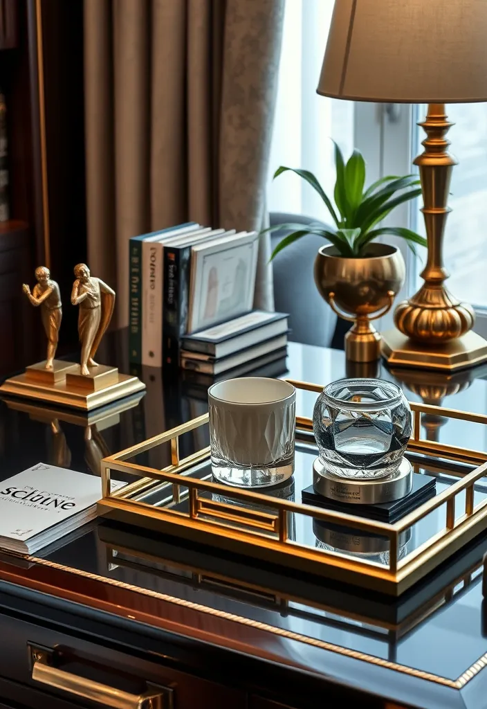 22 Old Money Office Ideas That'll Make You Feel Like a Millionaire! - 22. Luxurious Finishing Touches