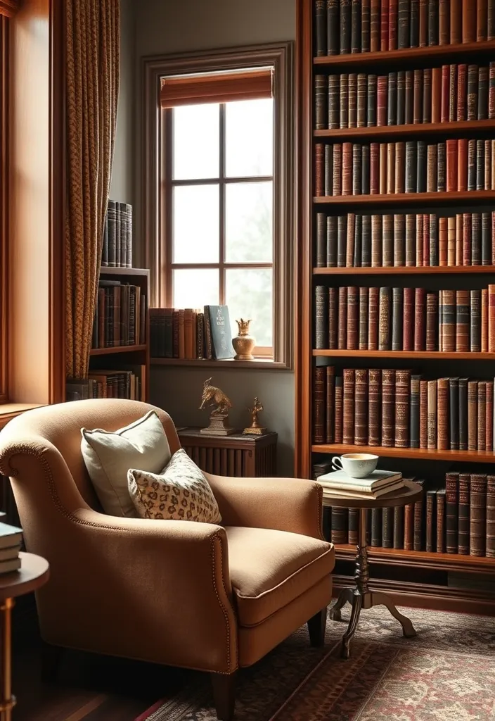 22 Old Money Office Ideas That'll Make You Feel Like a Millionaire! - 5. Personal Library Corner