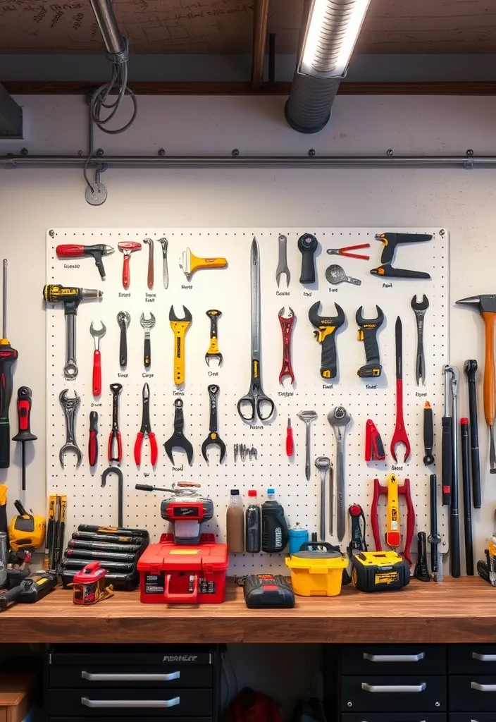 22 Space-Saving Garage Workshop Layout Ideas That Maximize Every Inch! - 16. Tool Shadow Boards