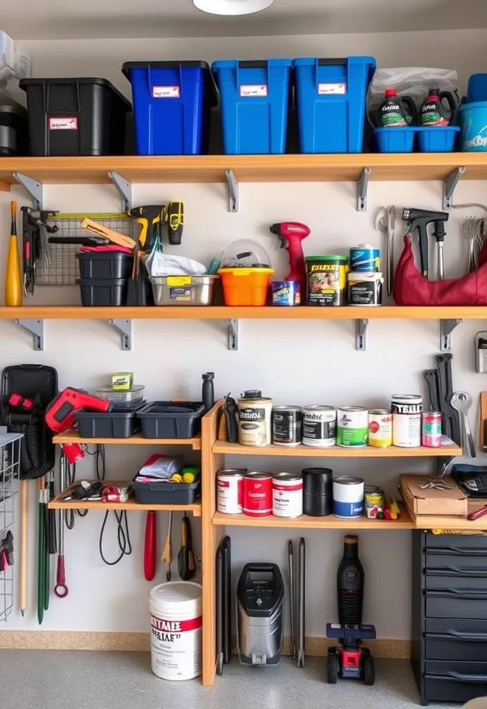 22 Space-Saving Garage Workshop Layout Ideas That Maximize Every Inch! - 3. Smart Shelving Solutions