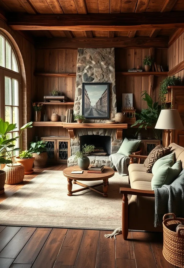 22 Stunning Room Color Combination Ideas That'll Transform Your Home! - 14. Rustic Brown and Sage Green