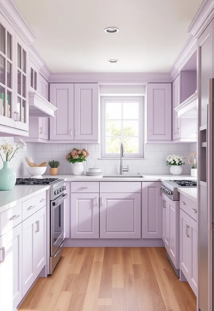22 Stunning White Oak Cabinet Stain Colors That'll Transform Your Home! - 17. Frosted Lavender